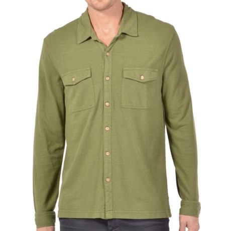 56%OFF メンズカジュアルシャツ グラミチチロル麻・オーガニックコットンシャツ - UPF 20、（男性用）長袖 Gramicci Tyrol Hemp-Organic Cotton Shirt - UPF 20 Long Sleeve (For Men)